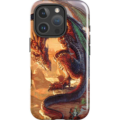 Bravery Misplaced Dragon and Knight by Ed Beard Jr iPhone 16 Pro Magsafe Impact Case
